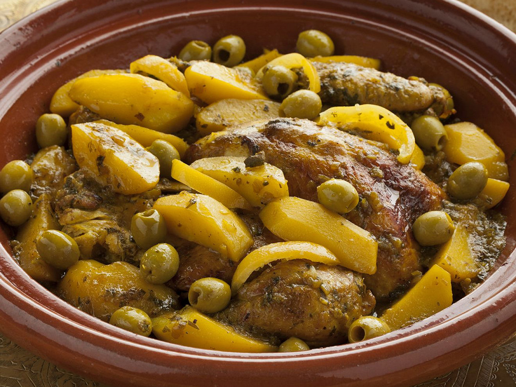 Tajine de poulet aux olives et pommes de terre - Snack Atlas Béziers