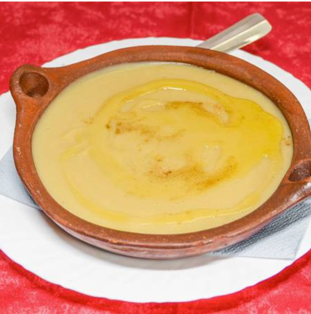Crème Bissara (soupe de pois cassés) marocaine - Restaurant Snack Atlas Béziers